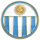 阿根廷国家队队徽 - 蓝白条纹与金色太阳标志
