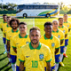 巴西国家队赛前合影 - 内马尔带领的桑巴军团