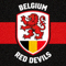 比利时国家队队徽 - 红魔标志与国旗元素